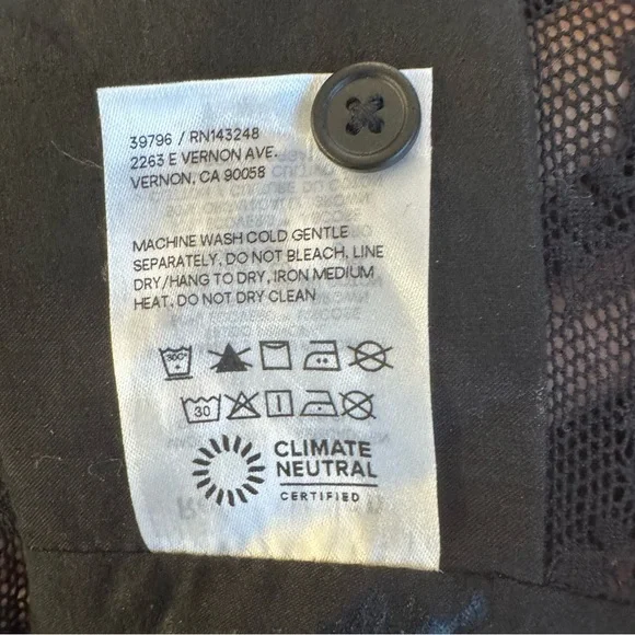 REFORMATION Black Women's Blouse size 2 - Picture 5 of 6